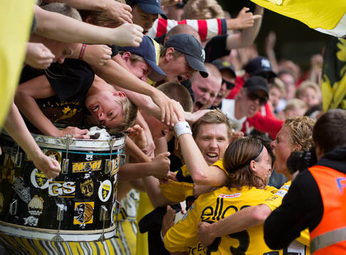 David Elm, Elfsborg, gör 2-1, jubel