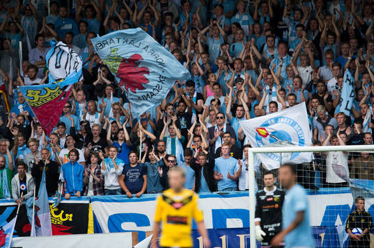 Många malmösupportrar på plats