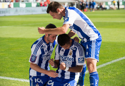 Daniel Sobralense, IFK Göteborg, gör 2-1, jubel Emil