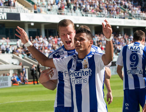 Daniel Sobralense, IFK Göteborg, gör 2-1, jubel