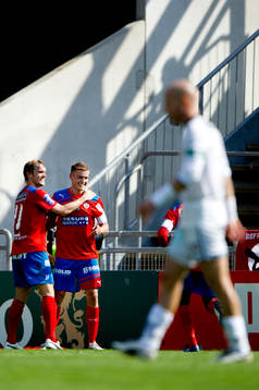 Thomas Sörum, Alfred Finnbogason, Helsingborg, jubel