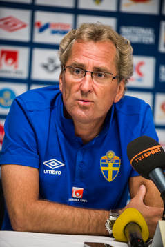 Presskonferens med Erik Hamrén, förbundskapten
