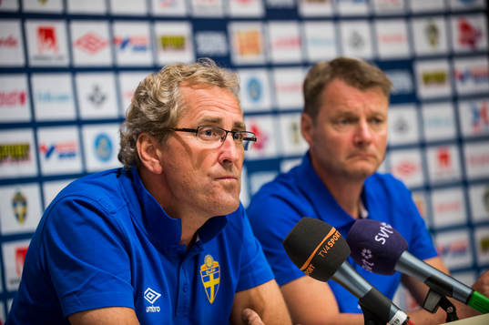 Presskonferens med Erik Hamrén, förbundskapten