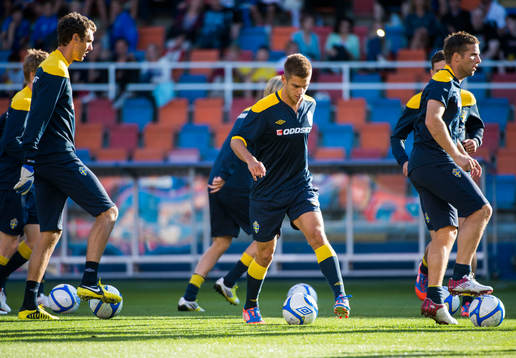 Träning på Råsunda
