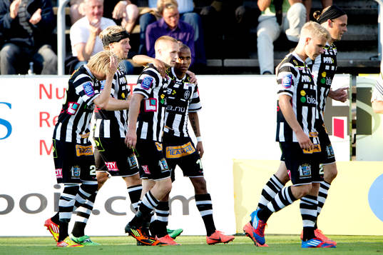 Amethyst Bradley Ralani, Landskrona, jubel 1-0
