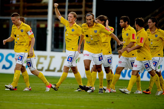 Marcus Översjö, Falkenberg, jubel, 1-1