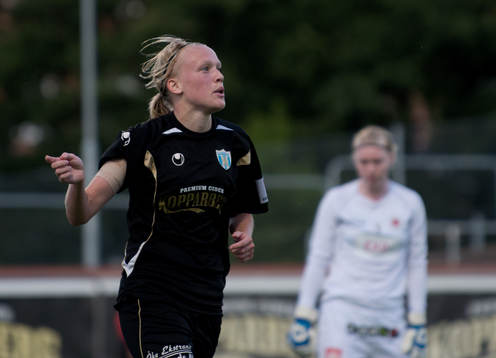 Linnea Liljegärd, Göteborg, gör 3-0 jubel