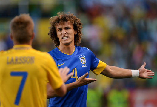 Sebastian Larsson, Sverige, David Luiz, Brasilien