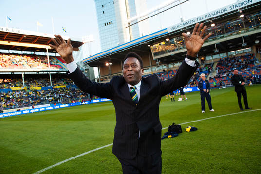 Pelé hyllades innan matchstart