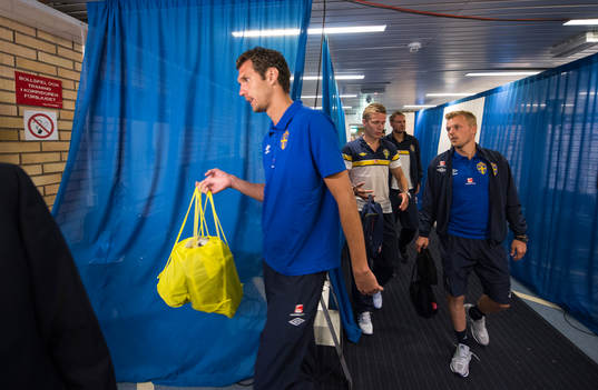 Andreas Isaksson, målvakt, Pontus Wernbloom och Sebastian