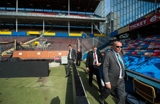 Dokumentation av sista landskampen på Råsunda