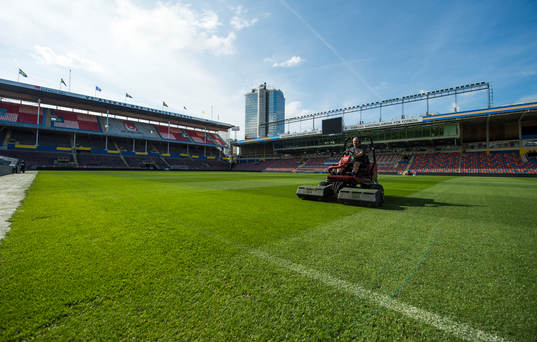 Dokumentation av sista landskampen på Råsunda