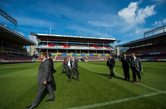 Dokumentation av sista landskampen på Råsunda