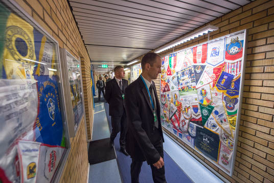 Dokumentation av sista landskampen på Råsunda
