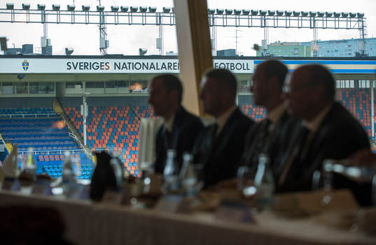 Dokumentation av sista landskampen på Råsunda