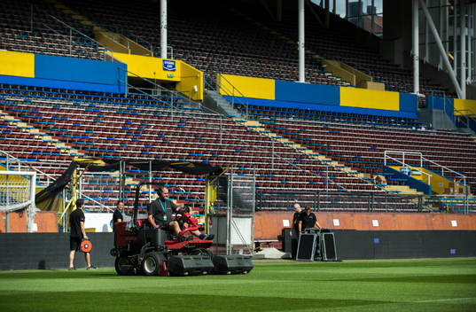 Dokumentation av sista landskampen på Råsunda
