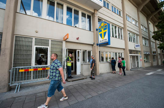 Dokumentation av sista landskampen på Råsunda