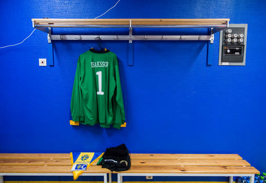 Dokumentation av sista landskampen på Råsunda