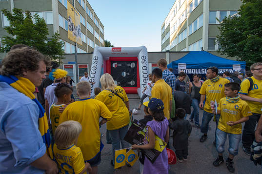 Fotboll, jubileumsmatch, Sverige - Brasilien
