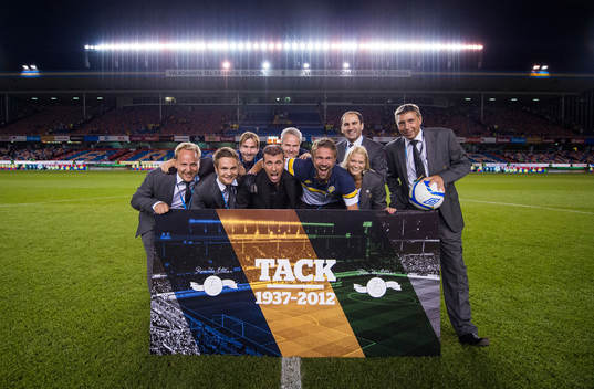 Fotboll, jubileumsmatch, Sverige - Brasilien