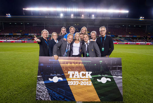 Fotboll, jubileumsmatch, Sverige - Brasilien