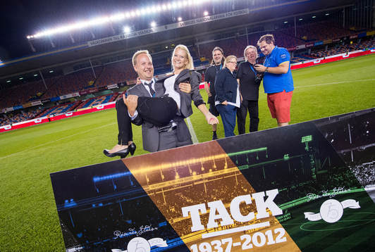 Fotboll, jubileumsmatch, Sverige - Brasilien