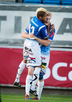 Fredrik Jensen, Thiago Pinto Borges, Trelleborg jubel