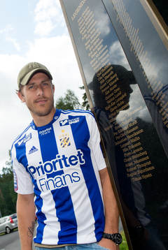 Tobias Hysén får sitt namn på IFK-stenen