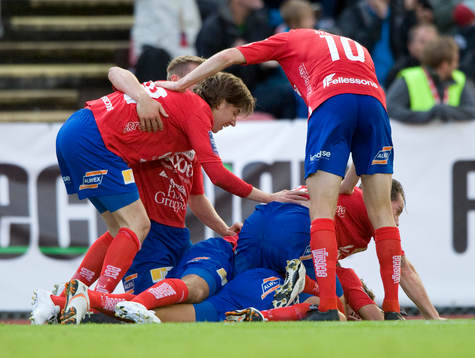 1-0, sista jublet på Värendsvallen, målskytt Alexander