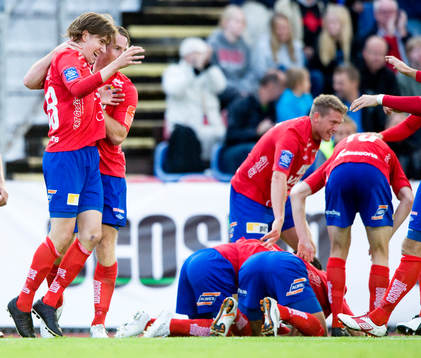 1-0, sista jublet på Värendsvallen, målskytt Alexander