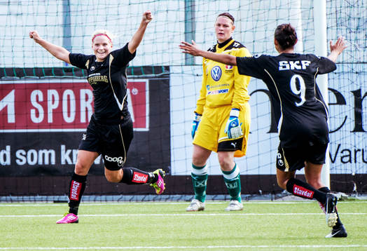 Sara Lindén, Göteborg, jubel, 1-0
