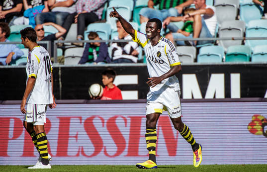 Kwame Karikari, AIK, jubel, 0-1