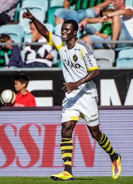 Kwame Karikari, AIK, jubel, 0-1