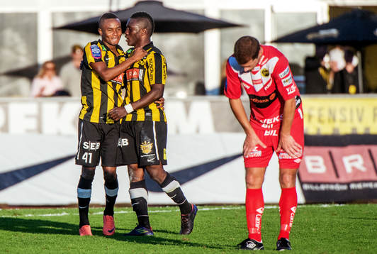 Nasiru Mohammed, Waris Majeed, Häcken, jubel