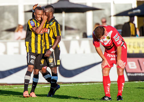 Nasiru Mohammed, Waris Majeed, Häcken, jubel
