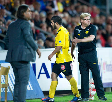 Peter Swärdh, tränare Mjällby byter ut Moestafa El Kabir