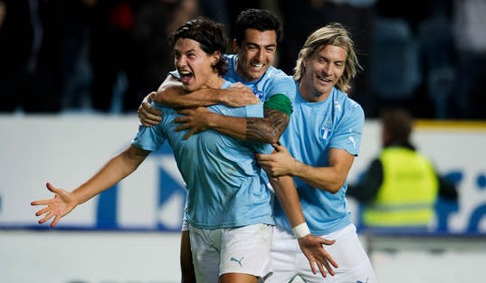 Miiko Albornoz, Jiloan Hamad, Markus Halsti, Malmö FF