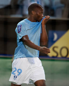 Tokelo Rantie, Malmö FF jubel, 2-0