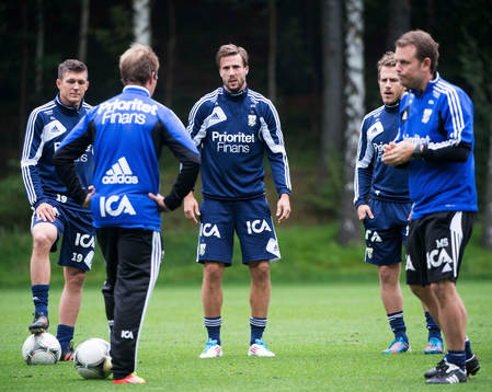 Mattias Bjärsmyr, gör sin första träning med IFK