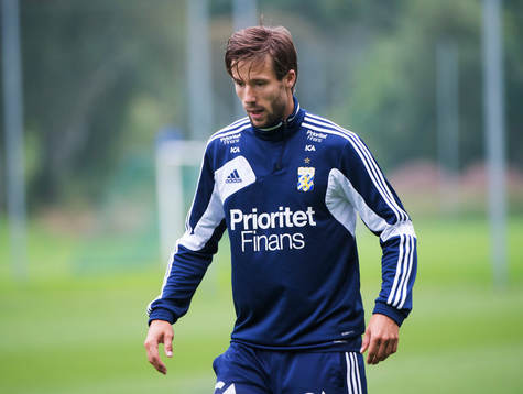 Mattias Bjärsmyr, gör sin första träning med IFK