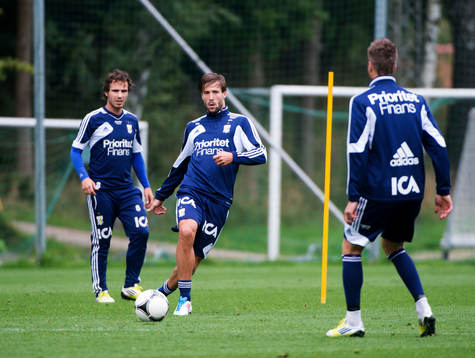 Mattias Bjärsmyr, gör sin första träning med IFK