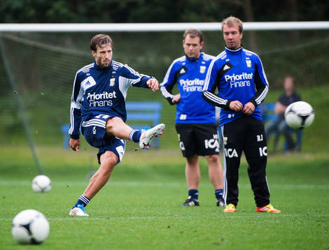 Mattias Bjärsmyr, gör sin första träning med IFK