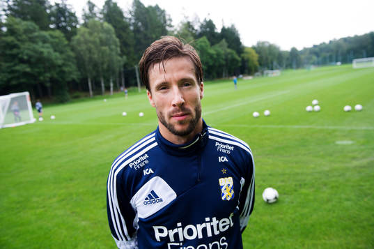 Mattias Bjärsmyr, gör sin första träning med IFK