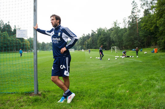 Mattias Bjärsmyr, gör sin första träning med IFK