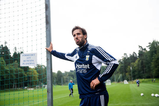 Mattias Bjärsmyr, gör sin första träning med IFK