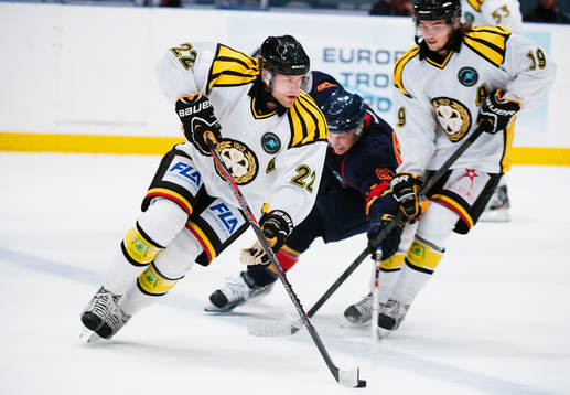 Jörgen Sundqvist, Brynäs, kontrollerar pucken
