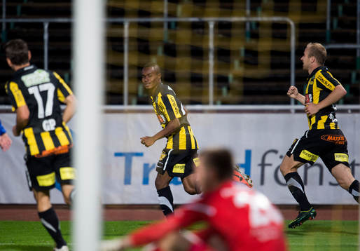 Nasiru Mohammed, Häcken, gör 3-1, jubel