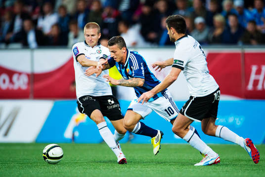 Erton Fejzullahu, Djurgården, tar sig förbi Daniel