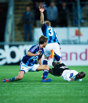 Philip Hellquist och Simon Tibbling, Djurgården, stoppar