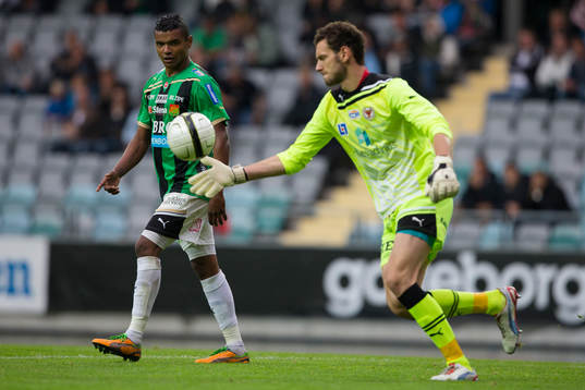 Wanderson Do Carmo, GAIS tittar på Kalmars målvakt